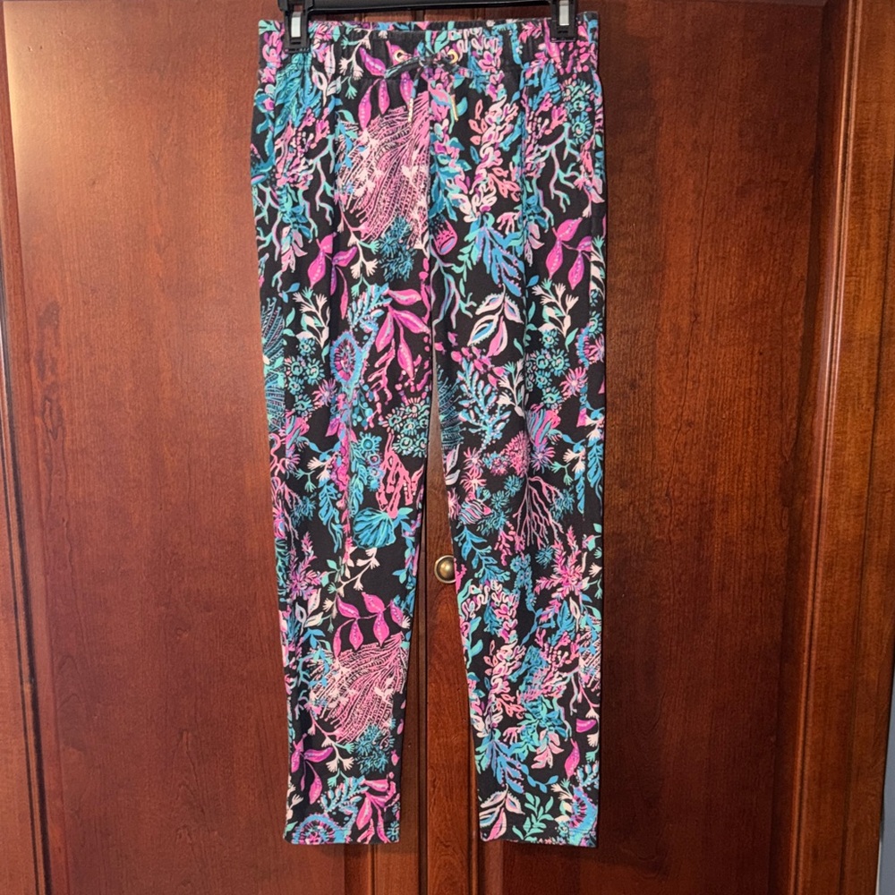 Lilly Pulitzer Emora Knit Pant in Onyx Twilight Coral